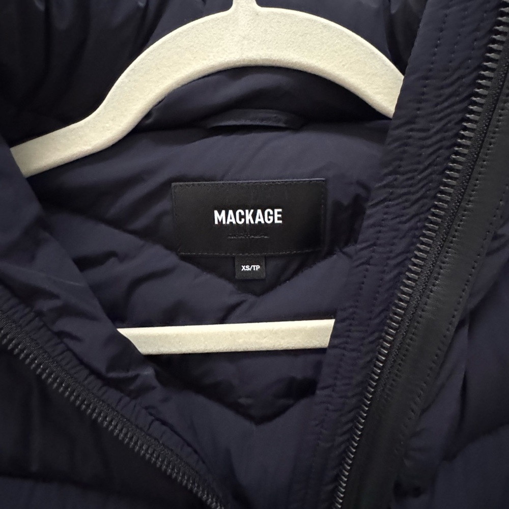 Mackage Navy Blue Down Jacket - Picture 3 of 10